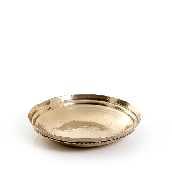 Gold Round Metal Plate
