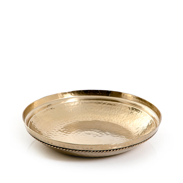 Gold Round Metal Plate
