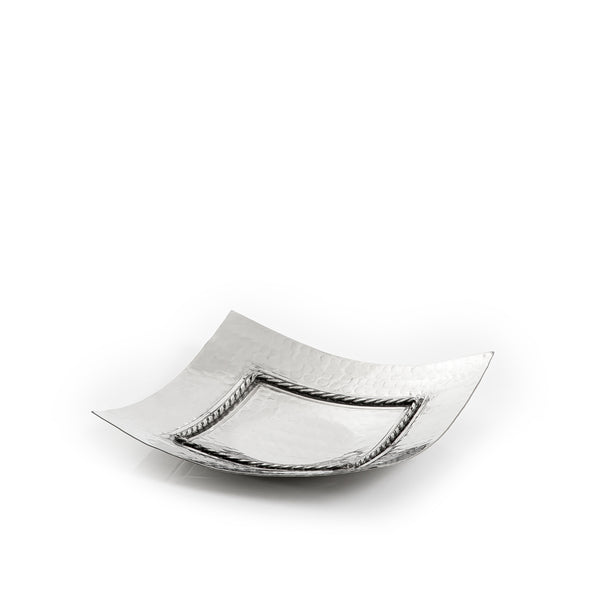 Silver Square Metal Tray