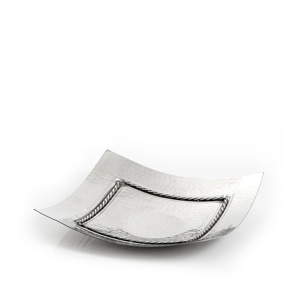 صينية معدن -فضي