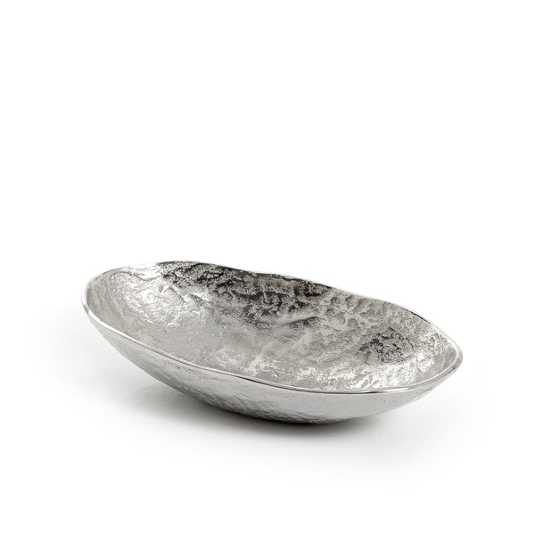 Silver Oval Metal Plate