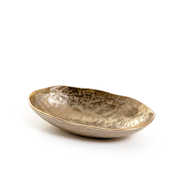 Golden Oval Metal Plate