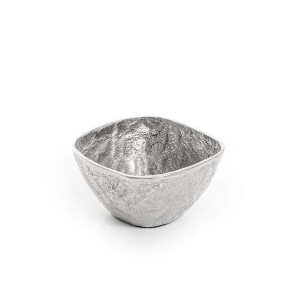 وعاء مربع معدن - فضي 