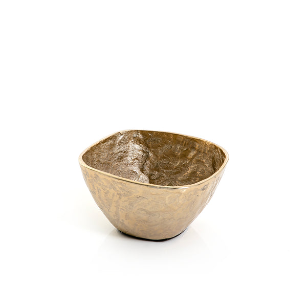 Gold Square Metal Bowl