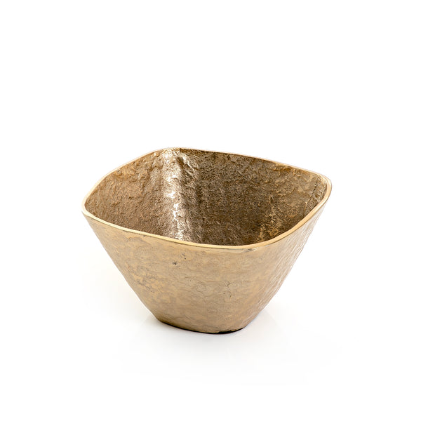Gold Square Metal Bowl