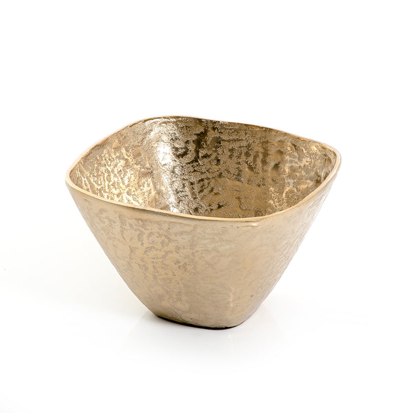 Gold Square Metal Bowl