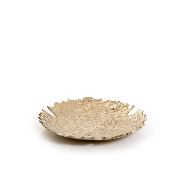 Gold Round Metal Tray