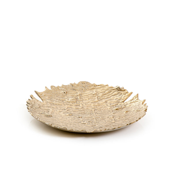 Gold Round Metal Tray
