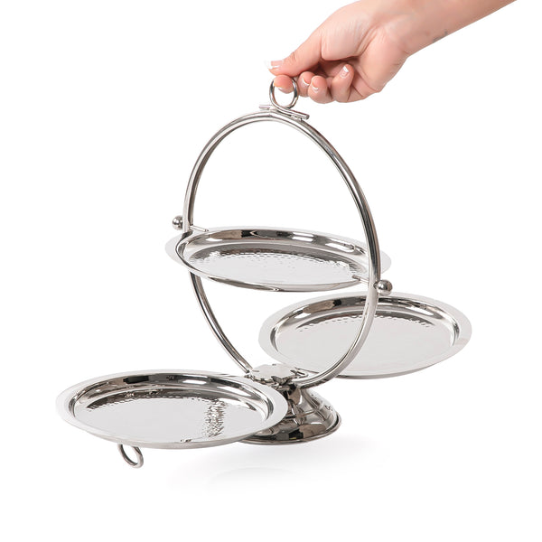 Modern Round Foldable Metal Stand