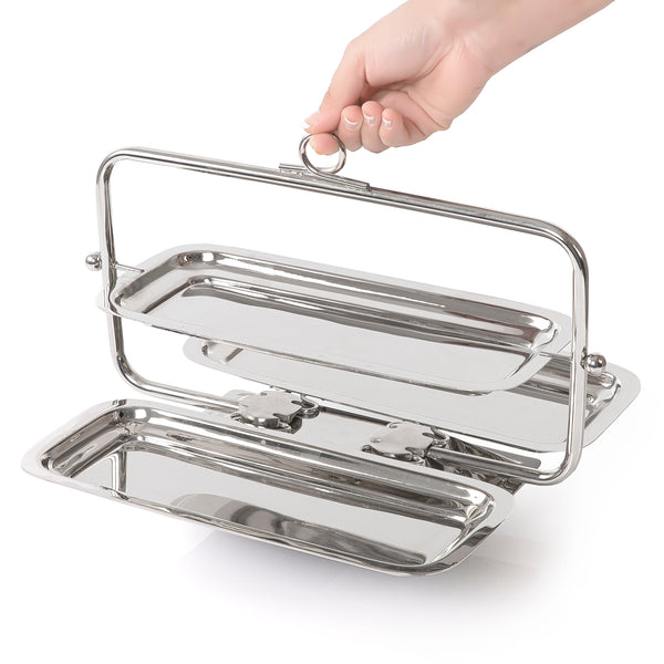 Modern Rectangular Foldable Metal Stand