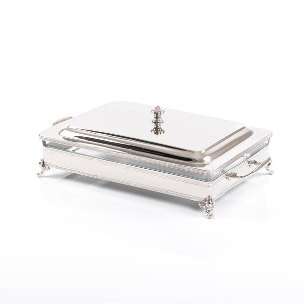 Rectangular Stainless And Glass Thermal Food Container