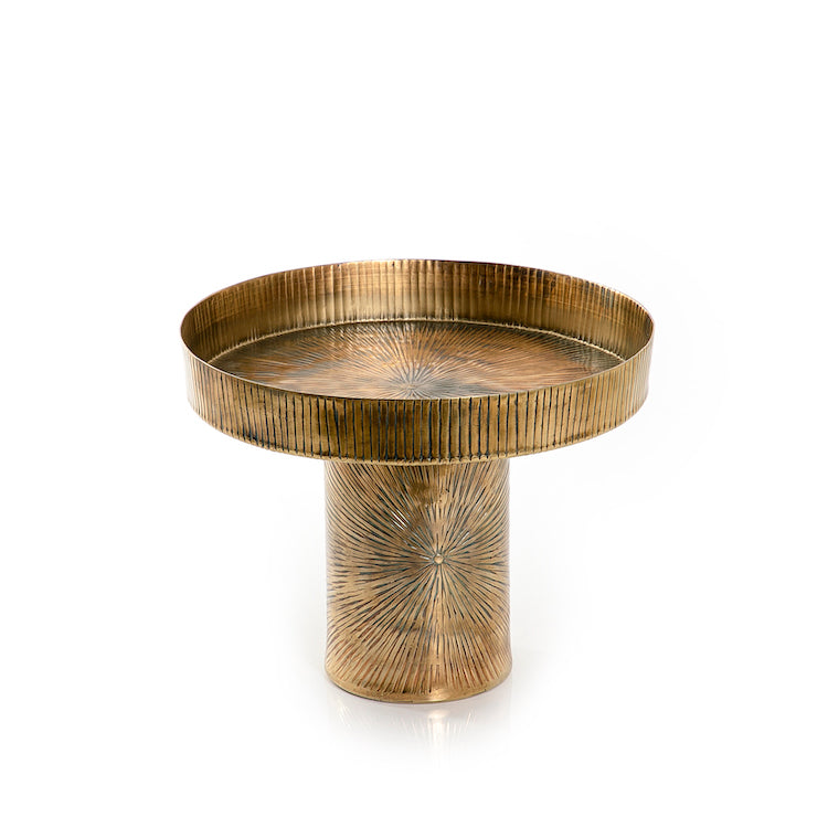 Brown Round Metal Stand
