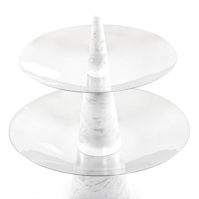 استاند رخام بطبقيين من المعدن