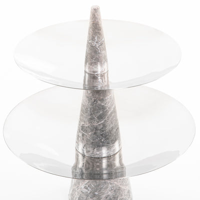 استاند رخام بطبقيين من المعدن