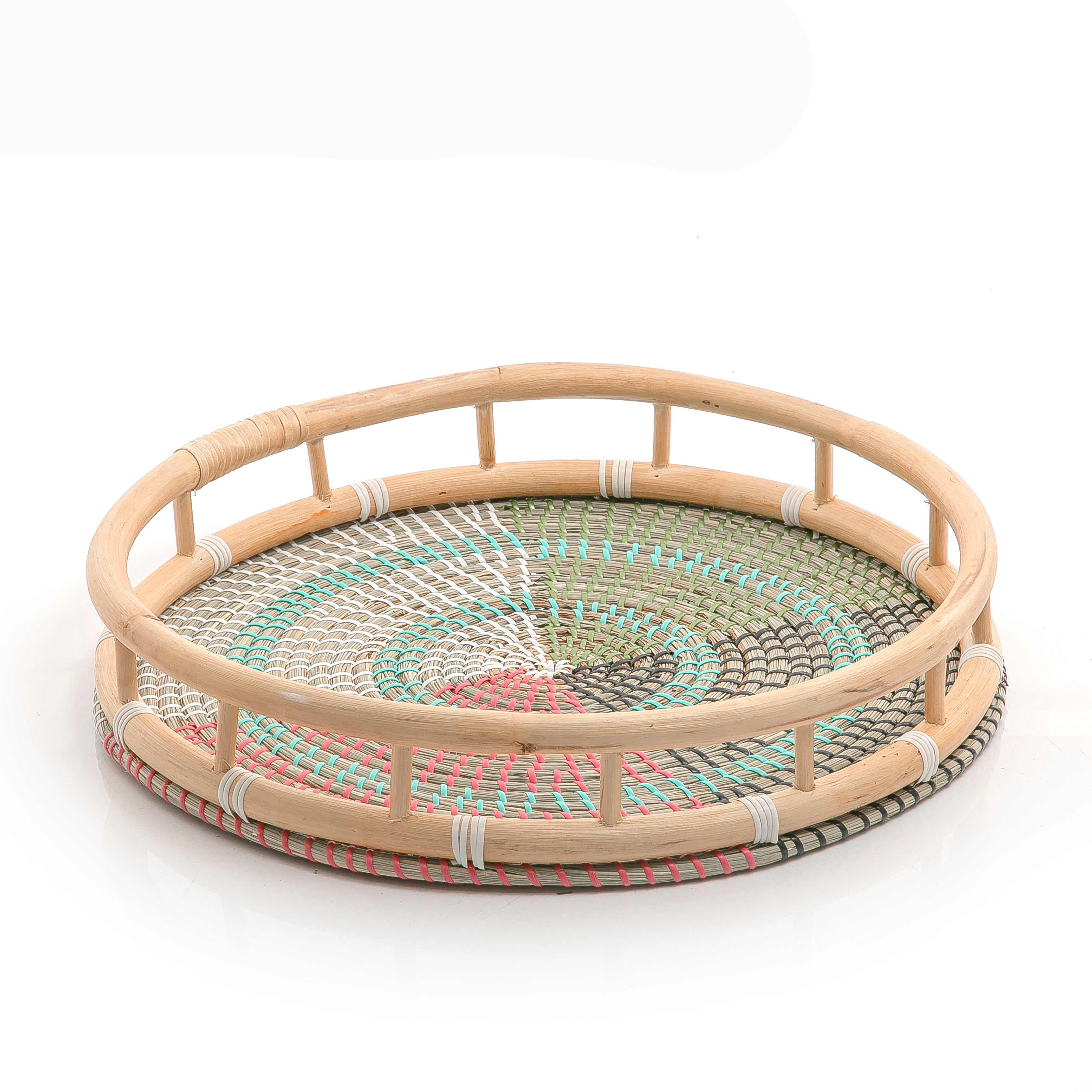 Seagrass And Rattan Tray