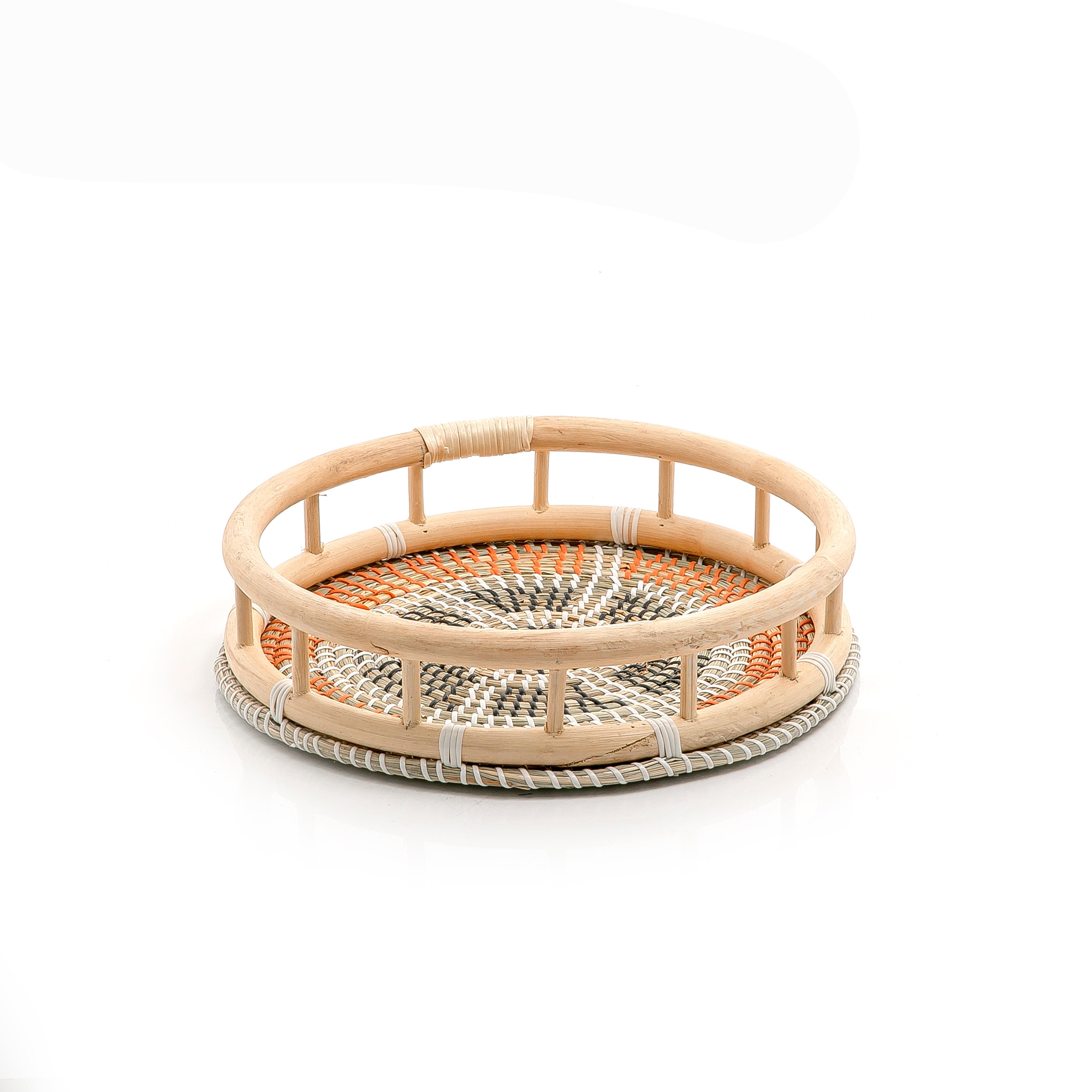 Seagrass And Rattan Tray