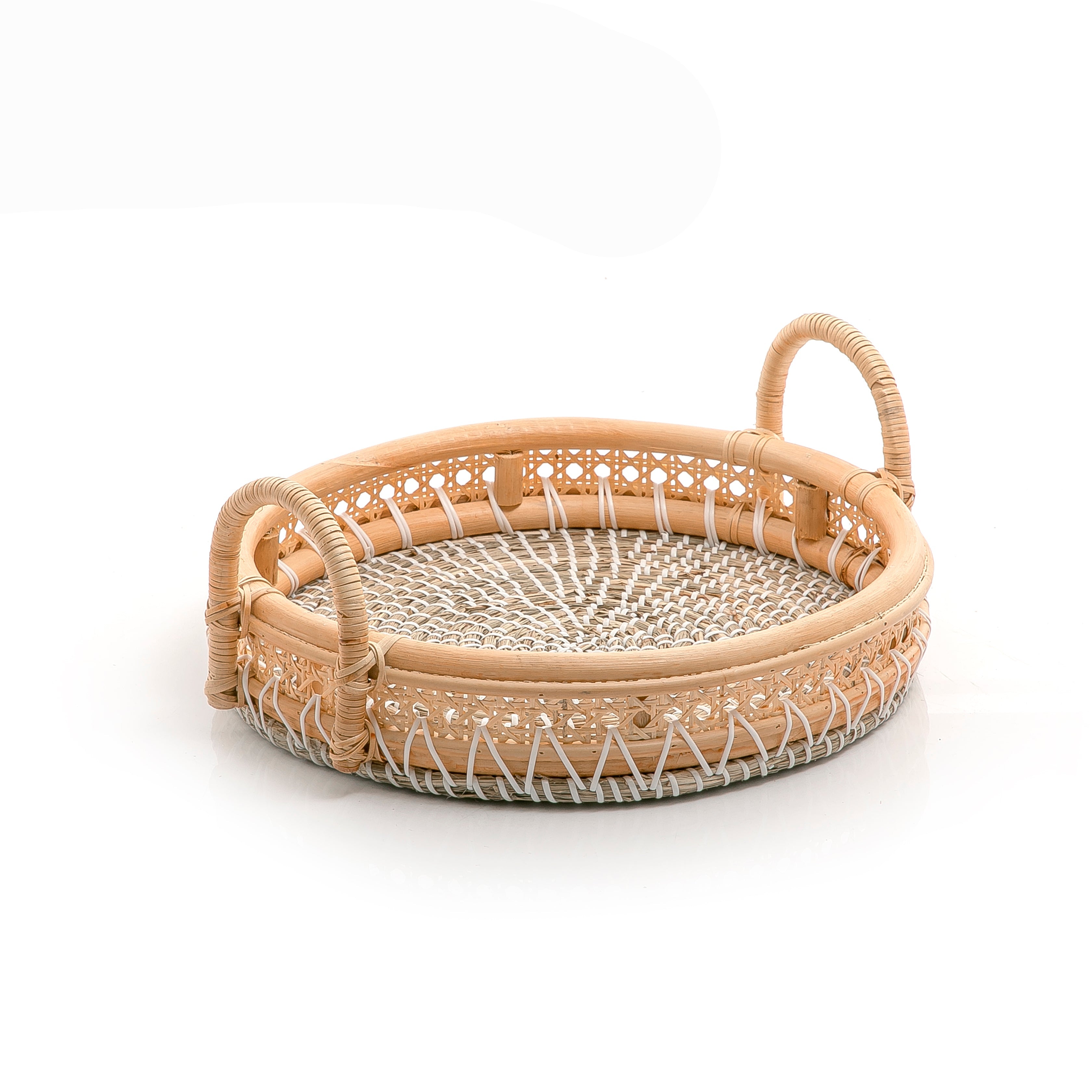 Seagrass And Rattan Tray