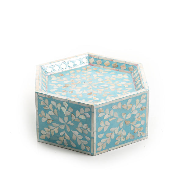 Light Blue Hexagon Vietnamese Mop Stand