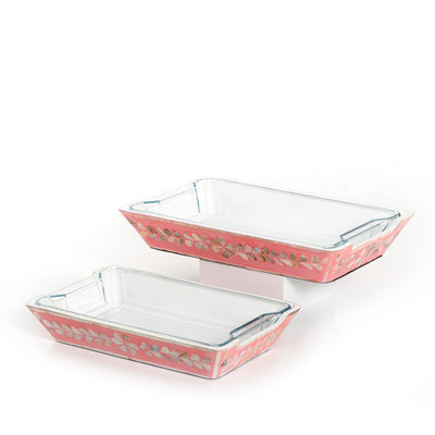 Set Of Mother Of Pearl Plate With Glass