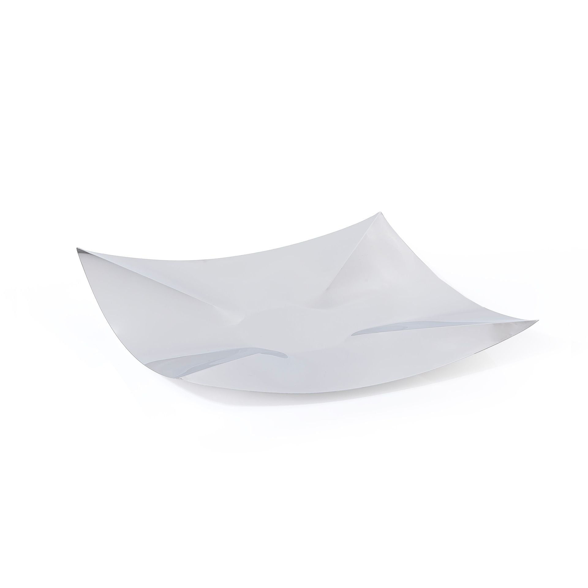 صينية تقديم معدنية أنيقة بلمسة فضية - وسط