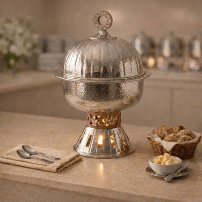 5 Liter Luxury Nickel-Plated Chafing Dish