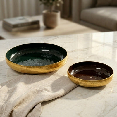 Set Of 2 Metal Plate