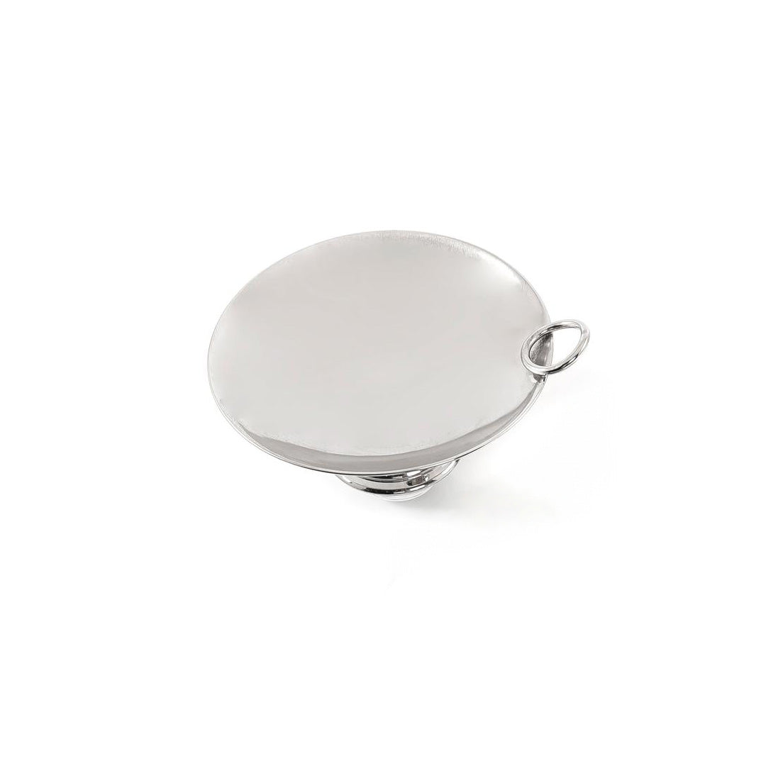 Round Metal Stand with Ring Handle