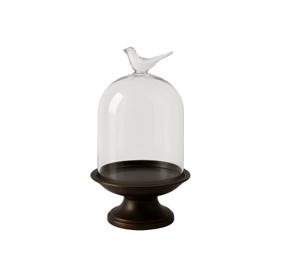 Metal And Glass Candle Holder