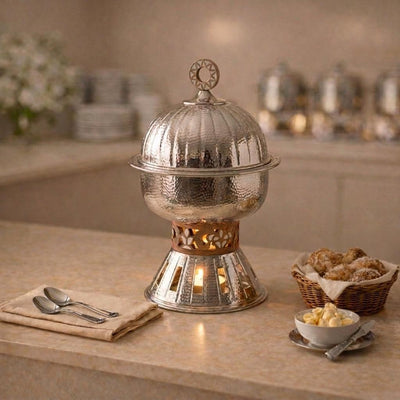 3 Liter Luxury Nickel-Plated Chafing Dish