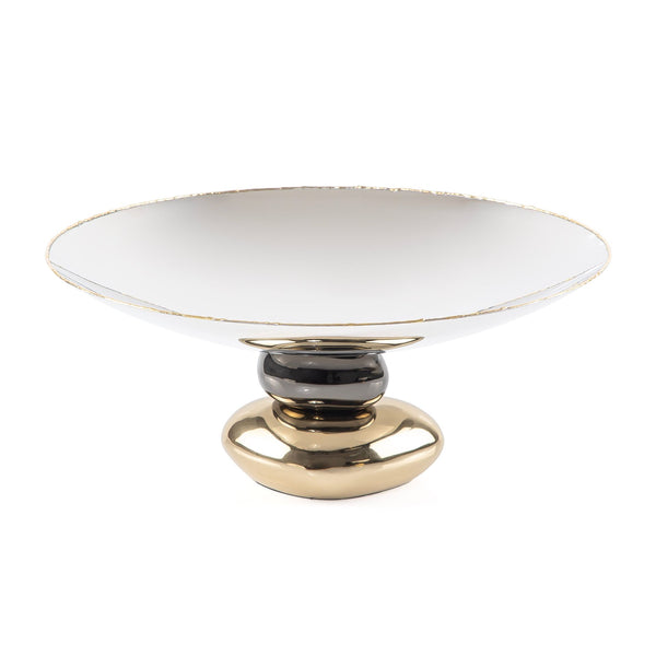 Elegant stainless steel serving bowl - Large