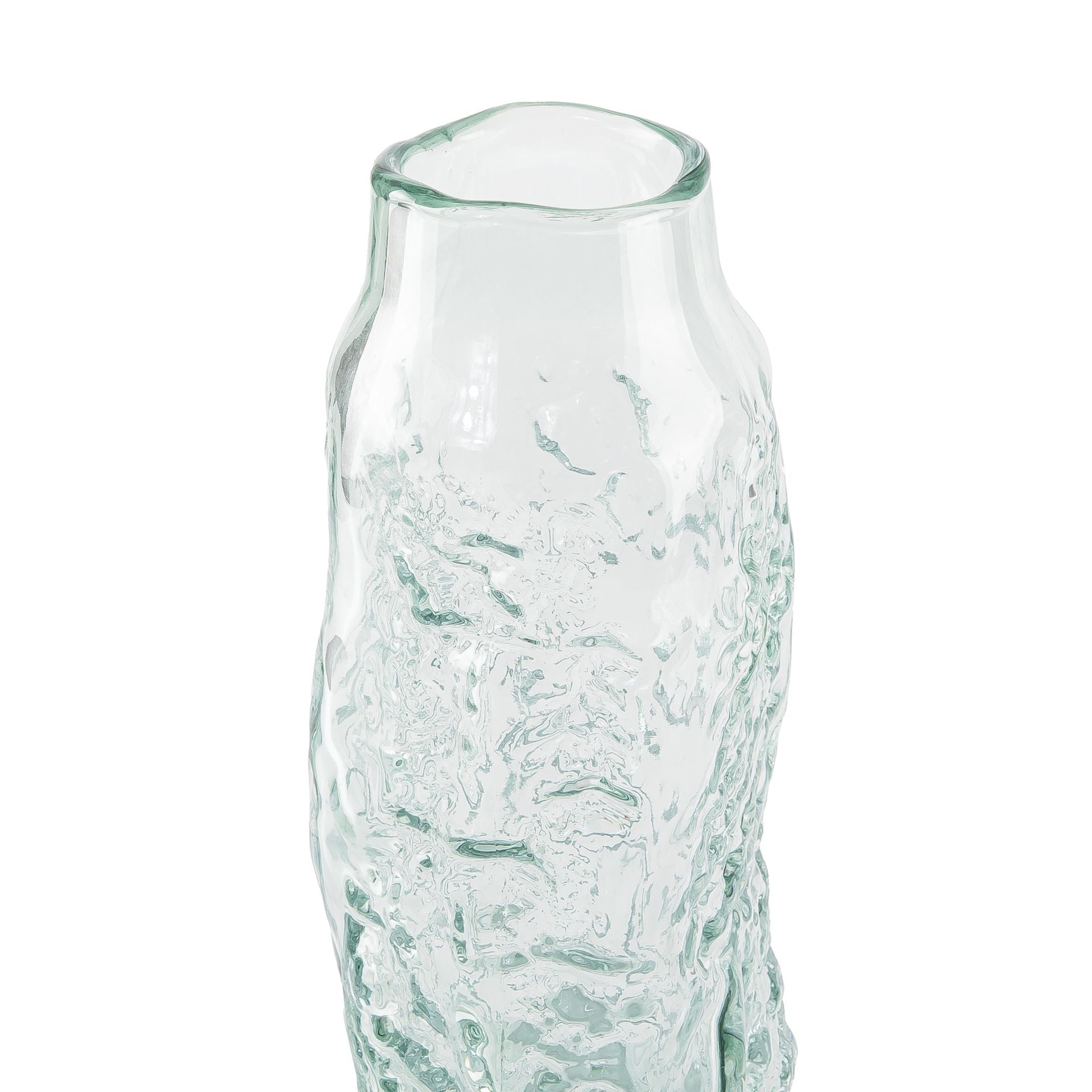 Traditional transparent glass vase