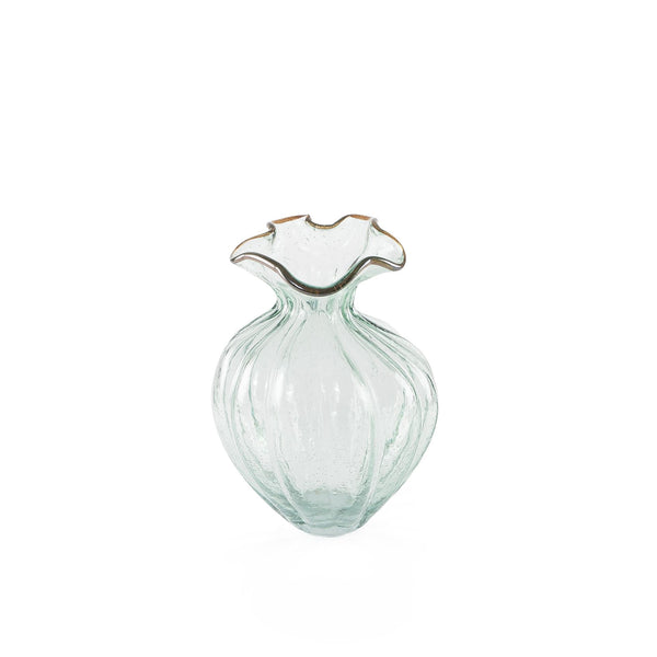 Elegant glass vase