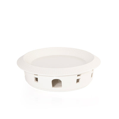 طبق سيراميك أنيق مع قاعدة موقد عملية