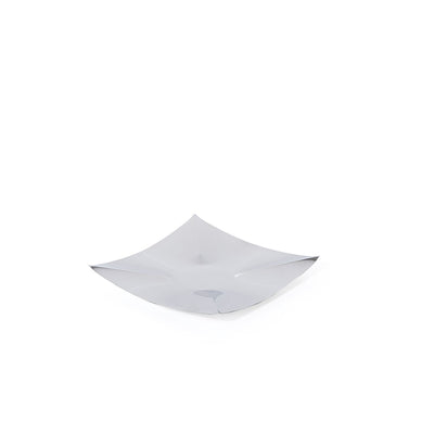 صينية تقديم معدنية أنيقة بلمسة فضية - صغير