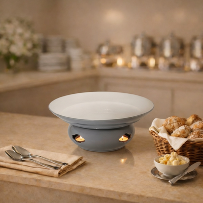 CERAMIC PLATE WITH STOVE STAND