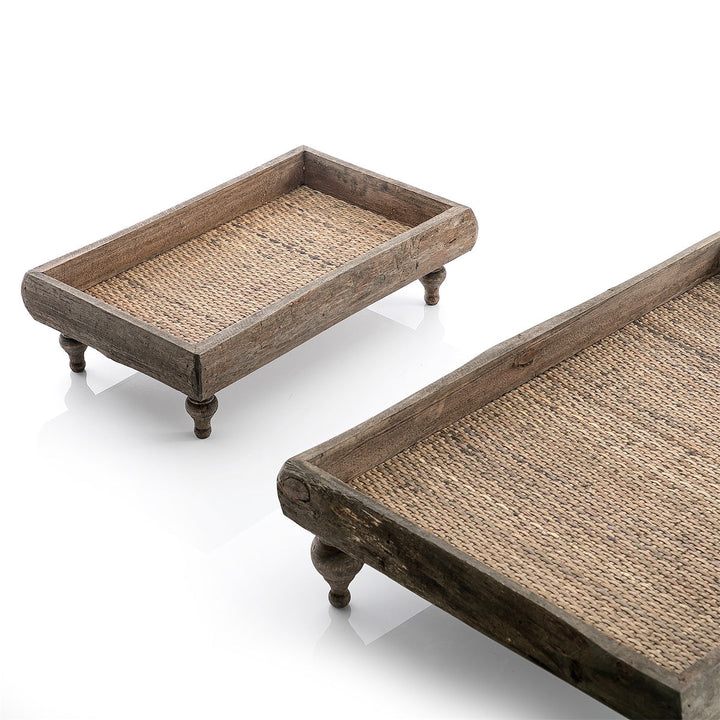 Set of  2 Wooden Trays (7091816464579)