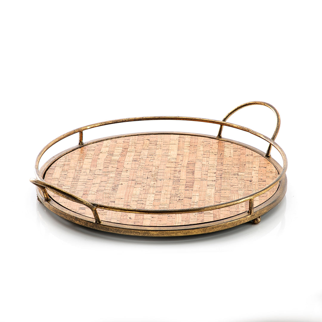 Metal And Wood Tray (6025456812197) (7090478481603)