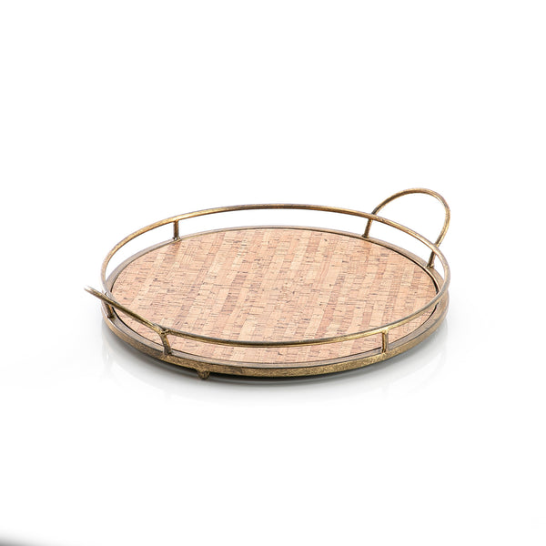 Metal And Wood Tray (6025462448293) (7090478514371)