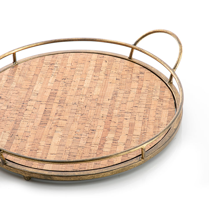 Metal And Wood Tray (6025462448293) (7090478514371)