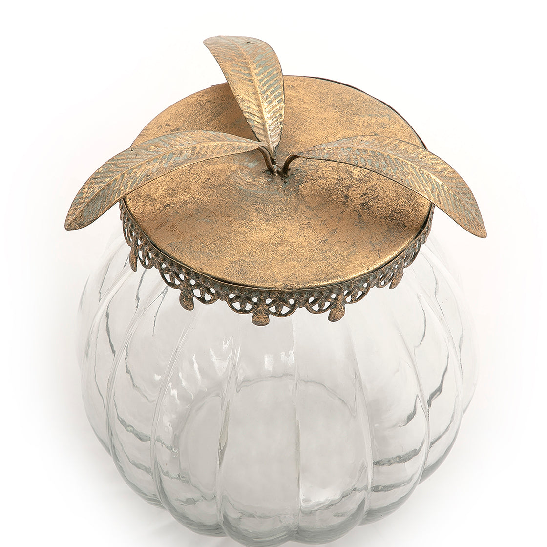 Glass jar with metal cover (7090442928323)