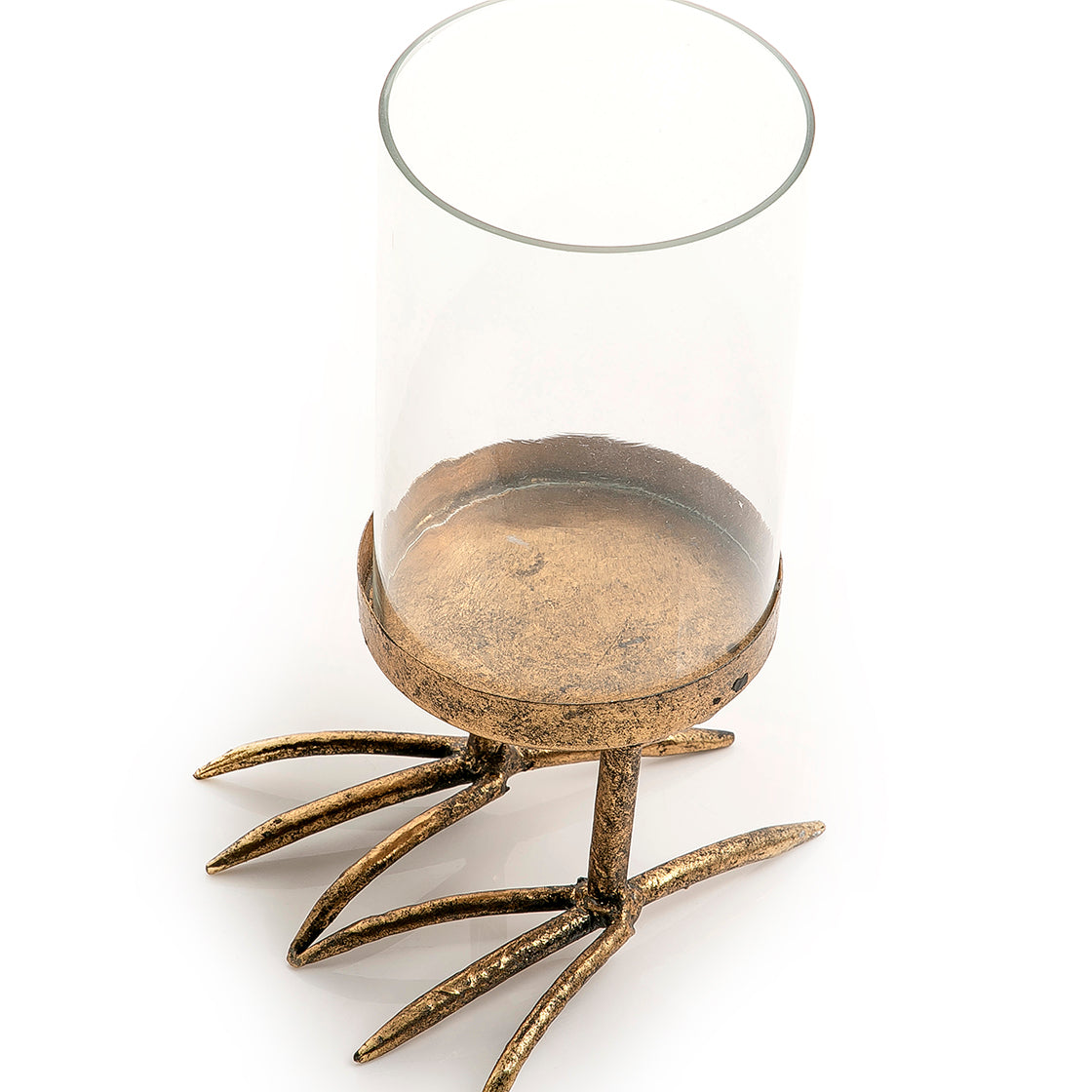 Metal and glass candle holder (7090478055619)