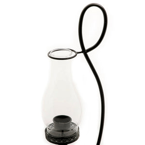 Metal and glass candle holder (7090478153923)