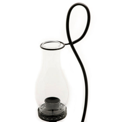 Metal and glass candle holder (7090478153923)