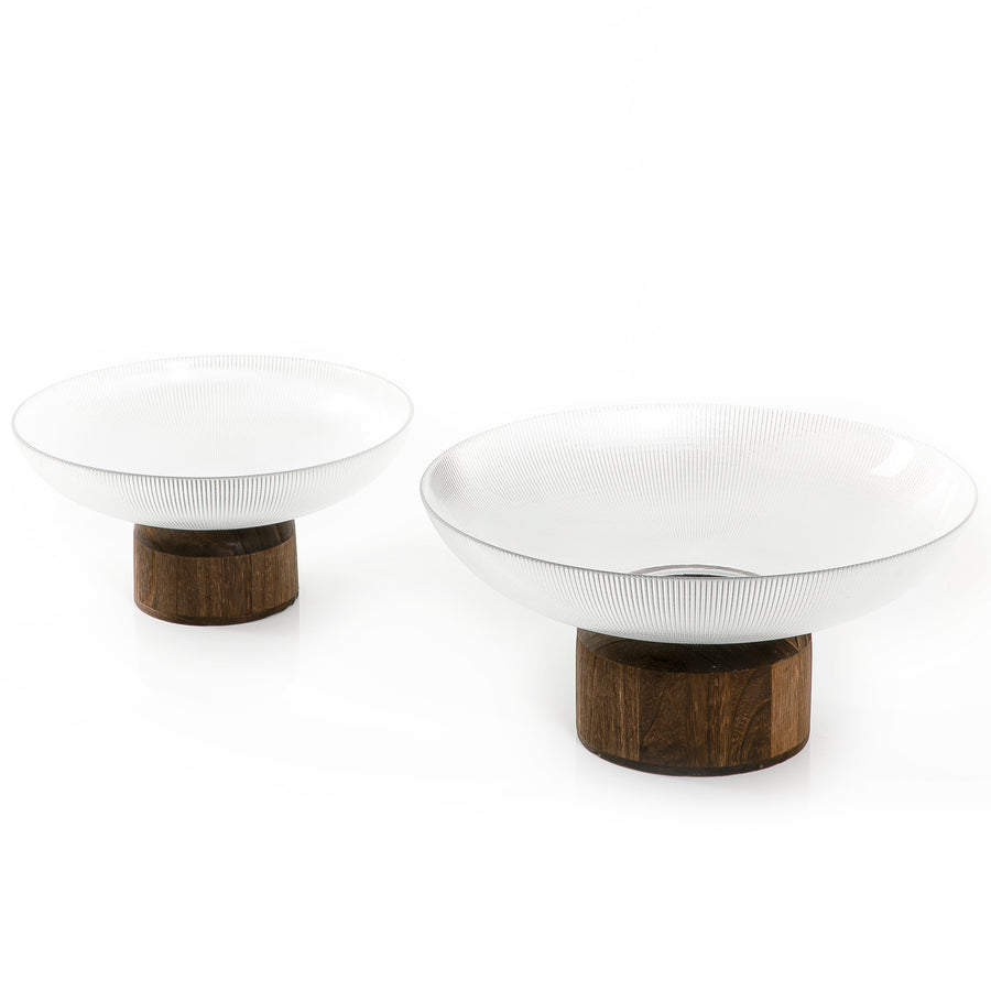 Set of 2 Glass Bowls (7366709838019)