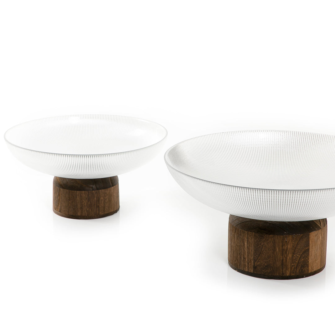 Set of 2 Glass Bowls (7366709838019)