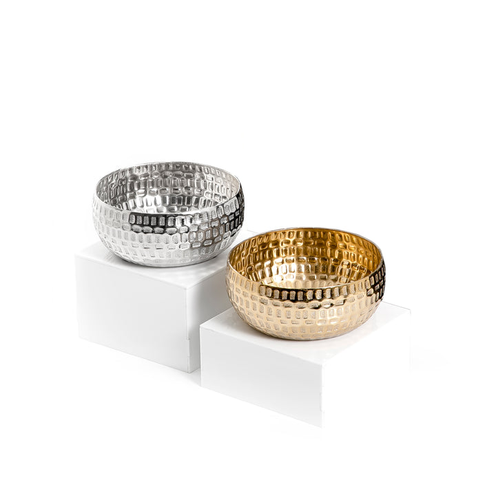 Set of 2 metal bowls (7222924640451)