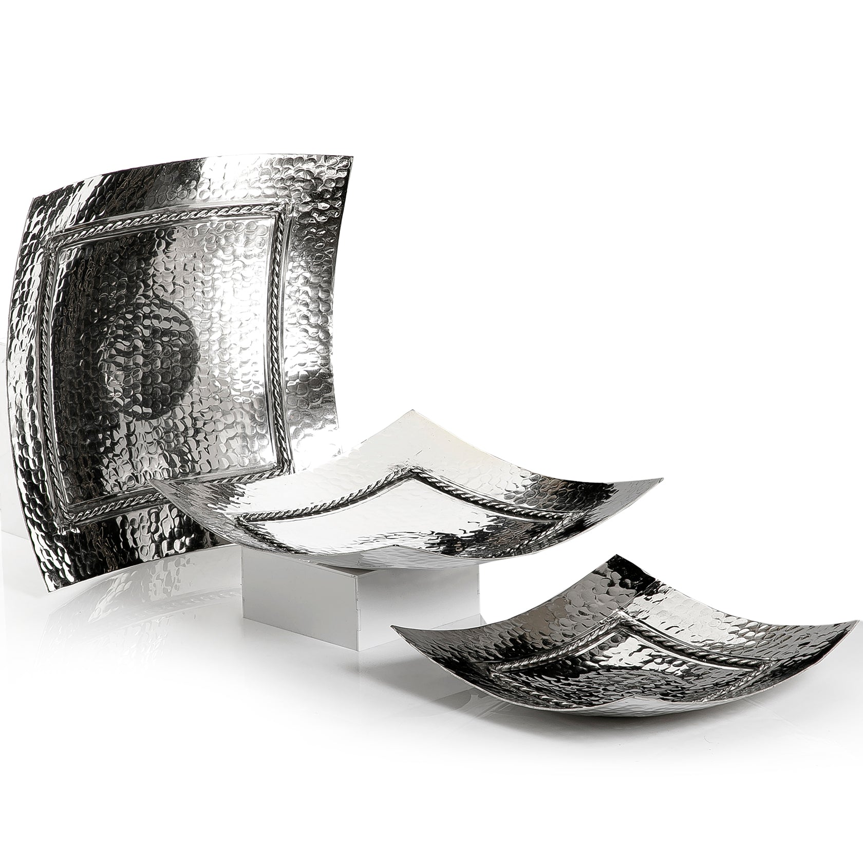 Set of 3 metal trays (7222448685251)