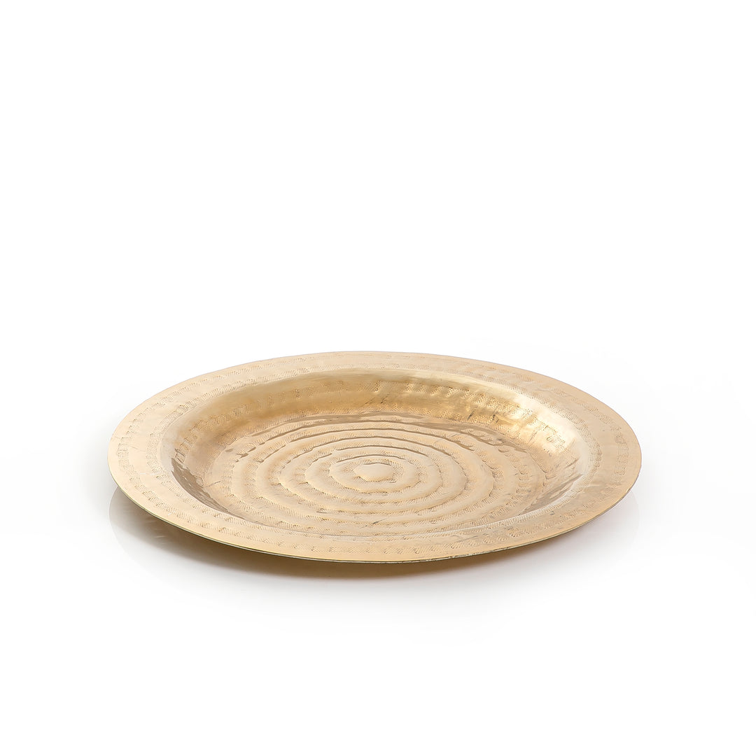 Gold round Metal tray (7486551228611)