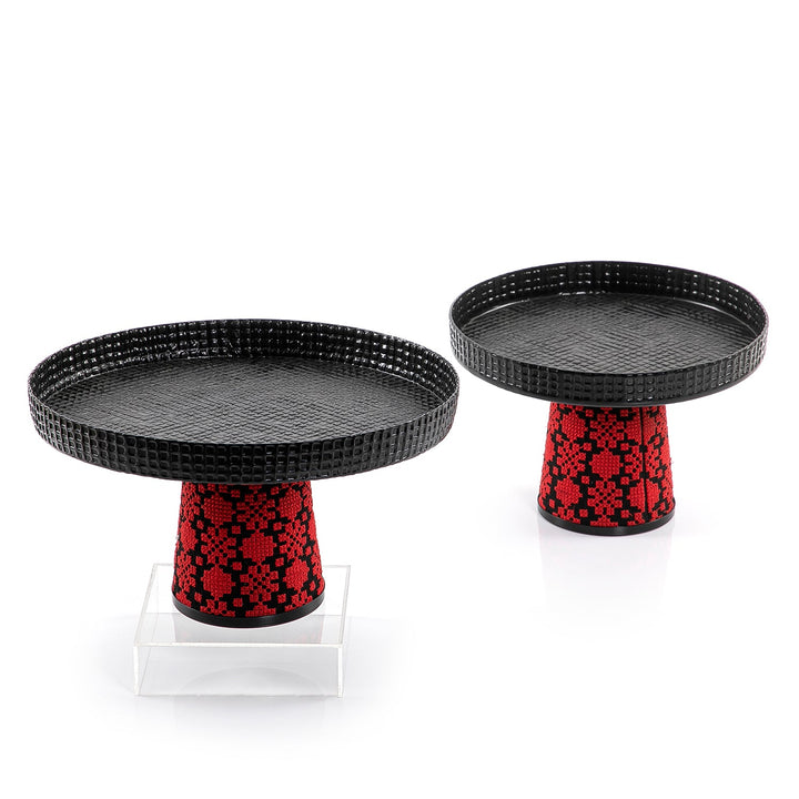 Set of 2 metal stands with gift box (7541488222403)