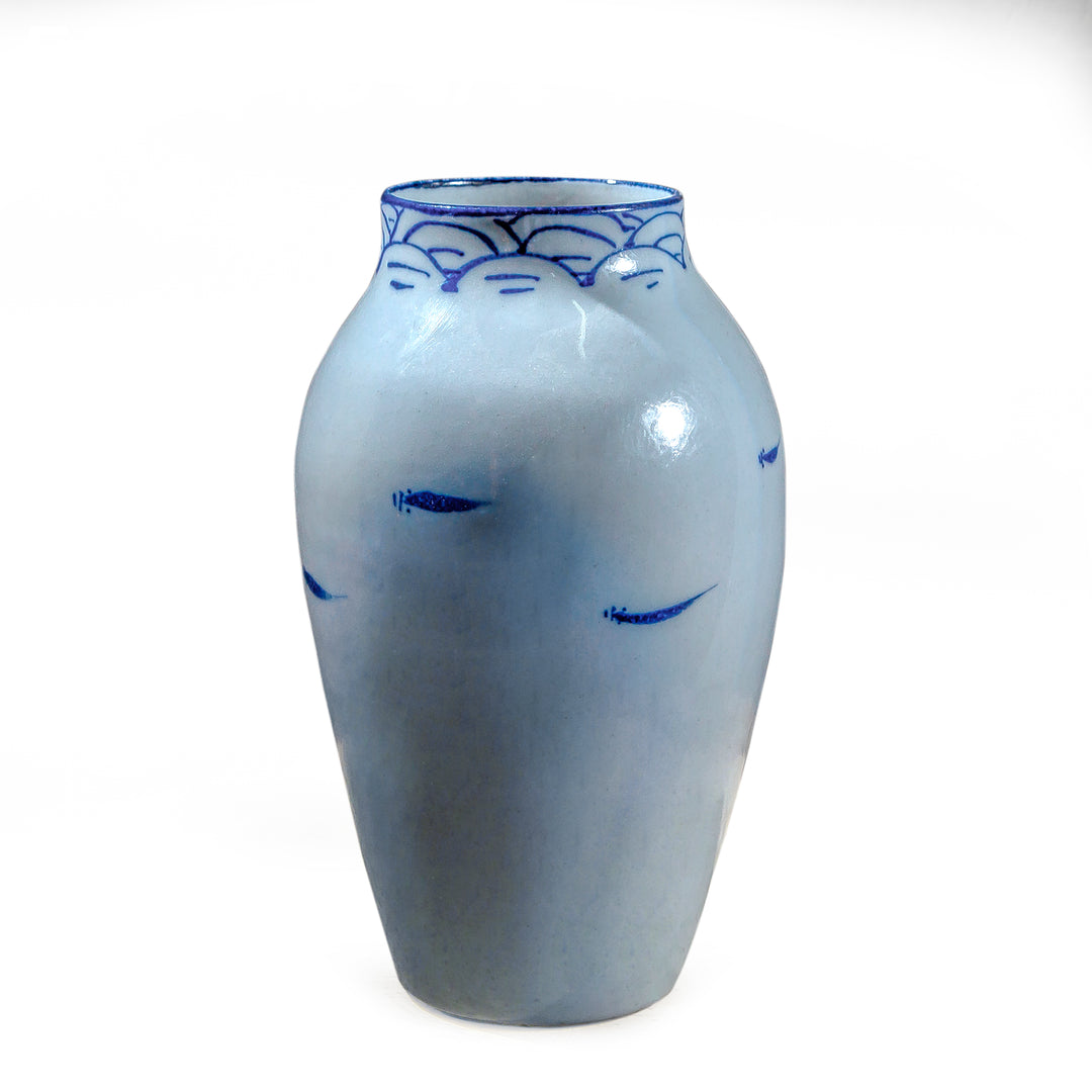 China blue vase (7275381588163)